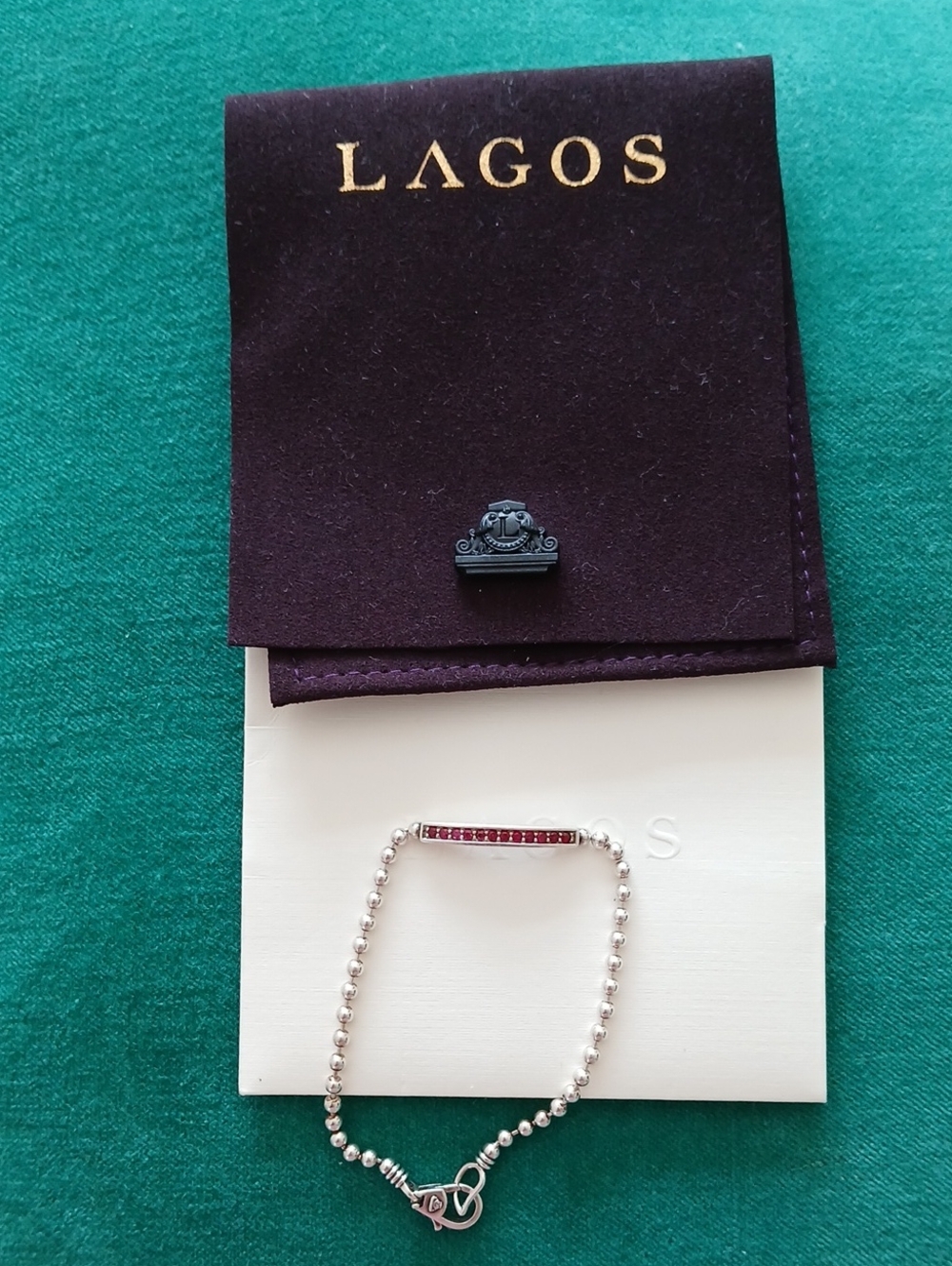LAGOS Ruby Stark Sterling  Silver Beaded Bracelet
